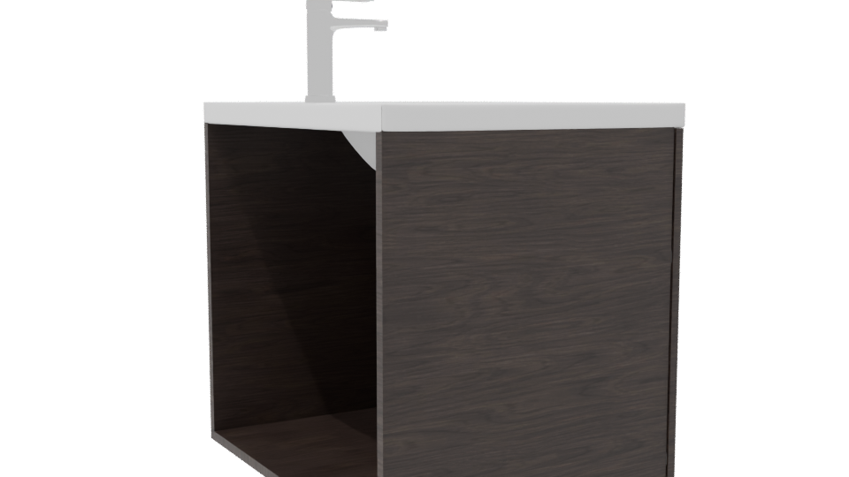 Modern White Bathroom Vanity 3D - Professional 3D Model Render 7