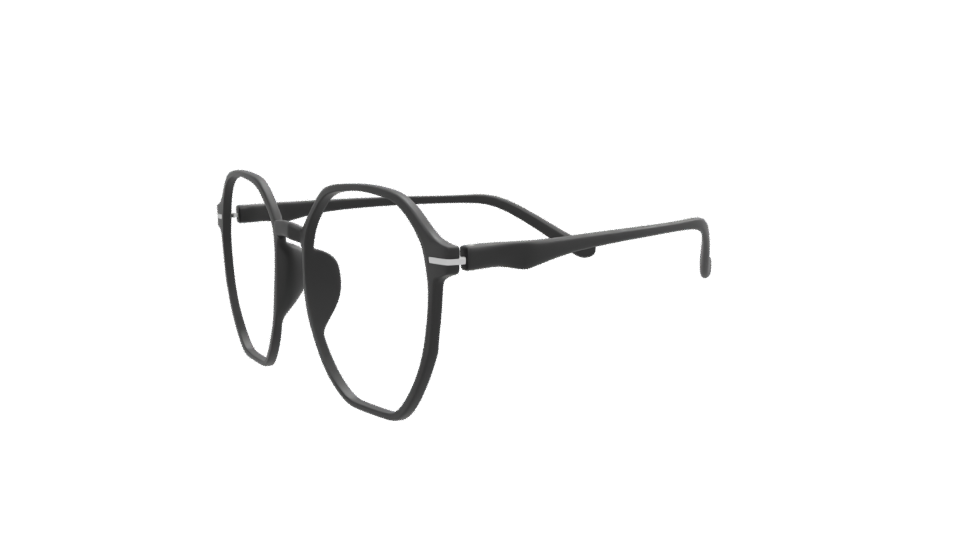 Stylish Modern Glasses 3D Model - Professional 3D Model Render 13