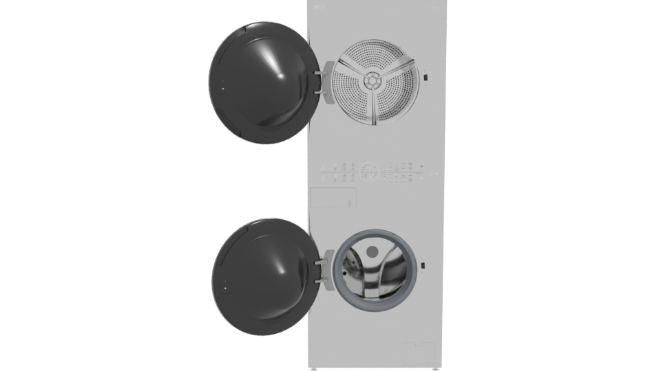 WK14BS6 Washer Dryer 3D Model - Professional 3D Model Render 11