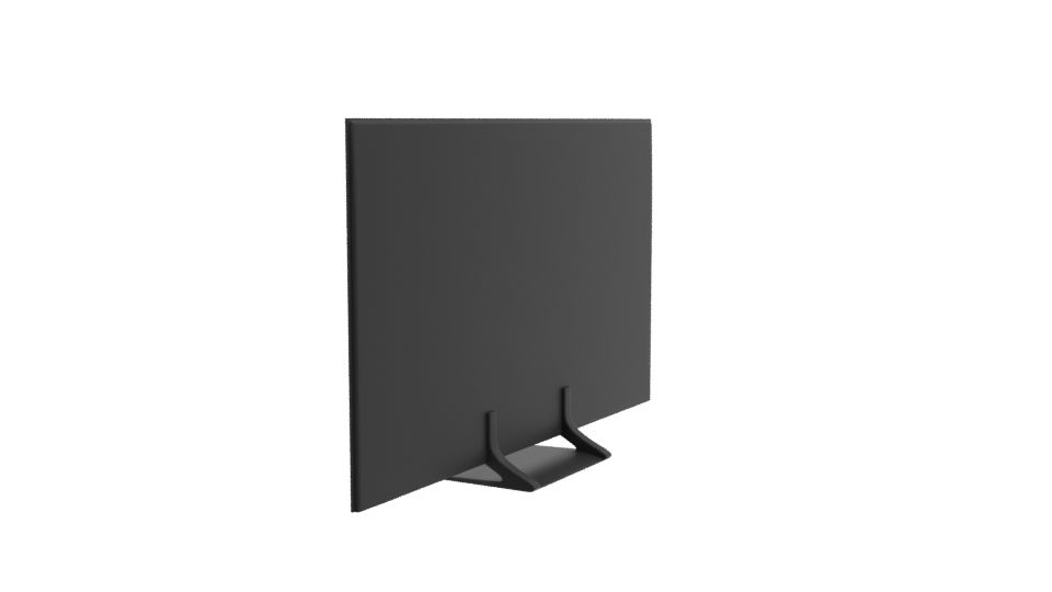 Sleek Modern Television Model - Professional 3D Model Render 3