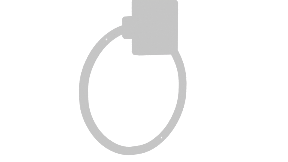 Stylish Bathroom Towel Ring 3D - Professional 3D Model Render 4