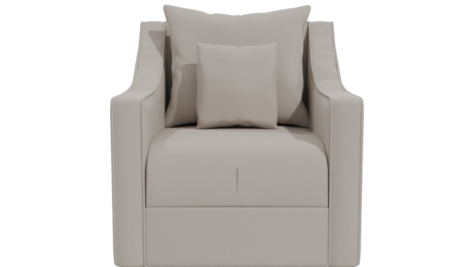 Stylish Modern Accent Chair 3D - Professional 3D Model Render 11