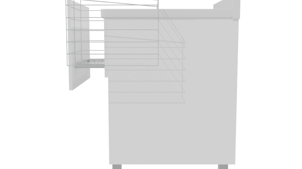 Stylish Modern Office Cabinet 3D - Professional 3D Model Render 2