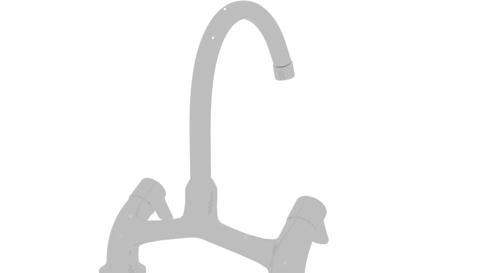 Stylish Contemporary Kitchen Faucet 3D Model - Professional 3D Model Render 6