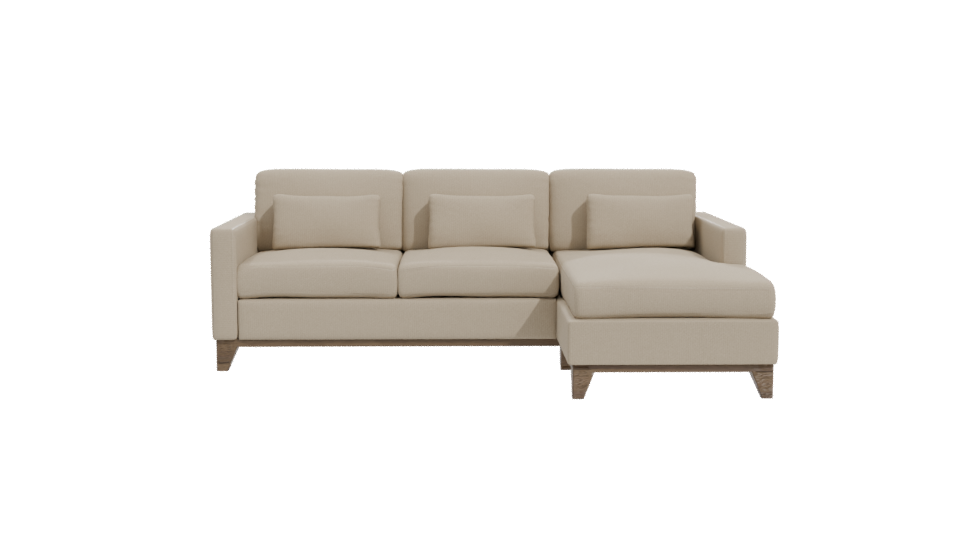 Cozy Modern Sectional Sofa 3D Model - Professional 3D Model Render 11