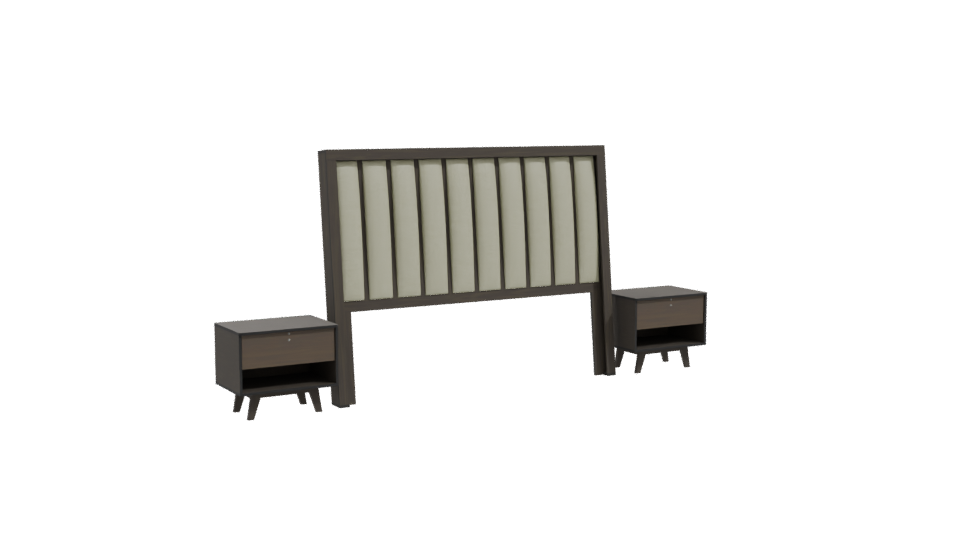 Stylish Bedroom Furniture Set 3D - Professional 3D Model Render 10