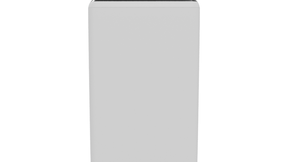 Compact Minimalist Refrigerator 3D Model - Professional 3D Model Render 5