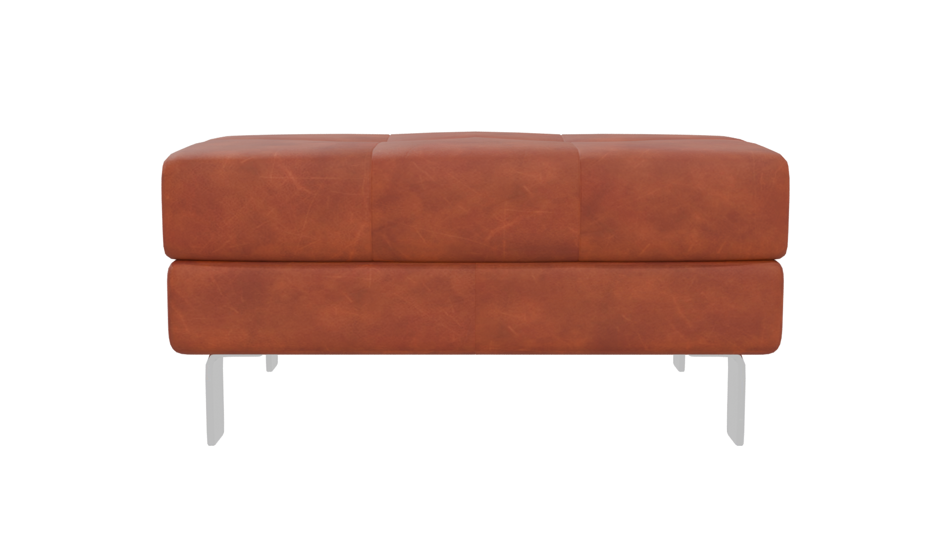 Stylish Leather Ottoman 3D Model - Professional 3D Model Render 5