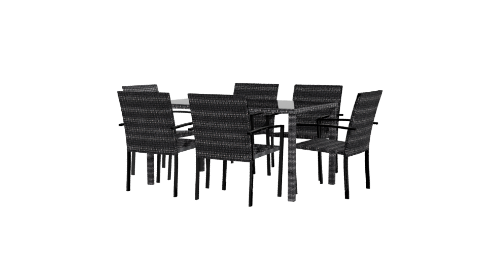 Stylish Outdoor Dining Set 3D - Professional 3D Model Render 12