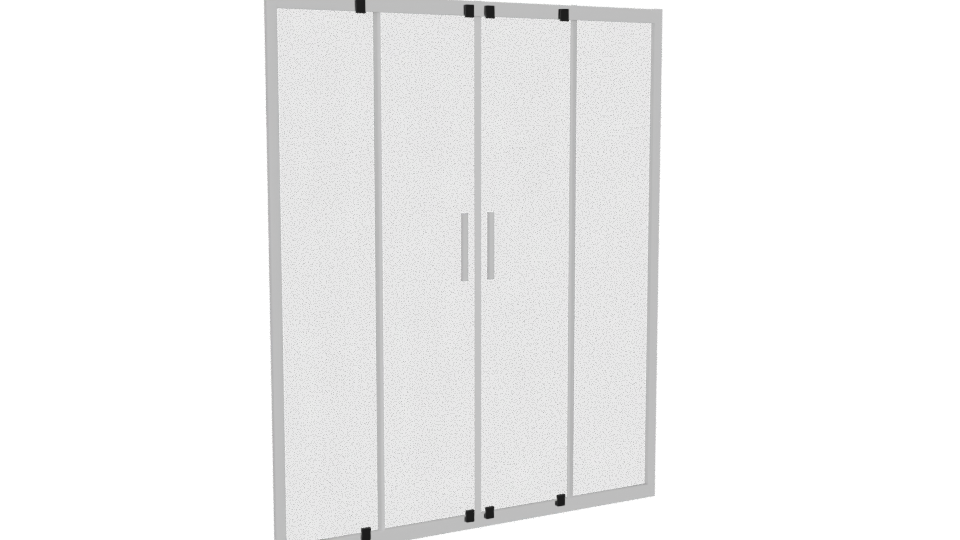 Stylish Sliding Glass Door 3D - Professional 3D Model Render 4