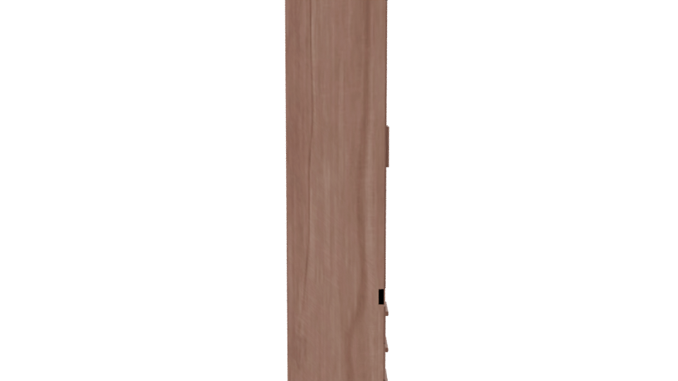 Stylish Wooden Wardrobe Model - Professional 3D Model Render 8