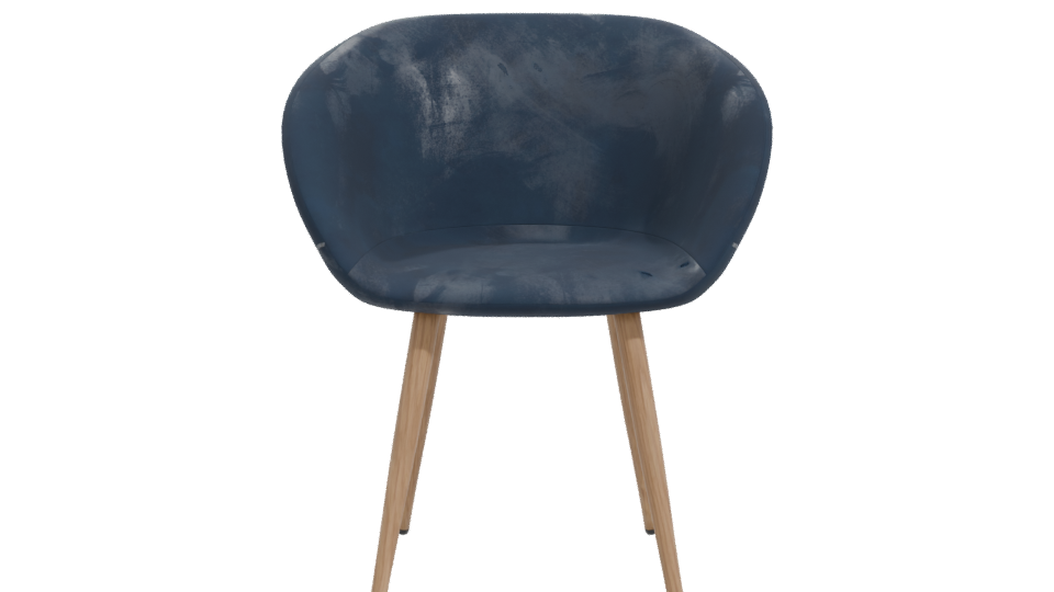 Contemporary Velvet Accent Chair 3D Model - Professional 3D Model Render 11