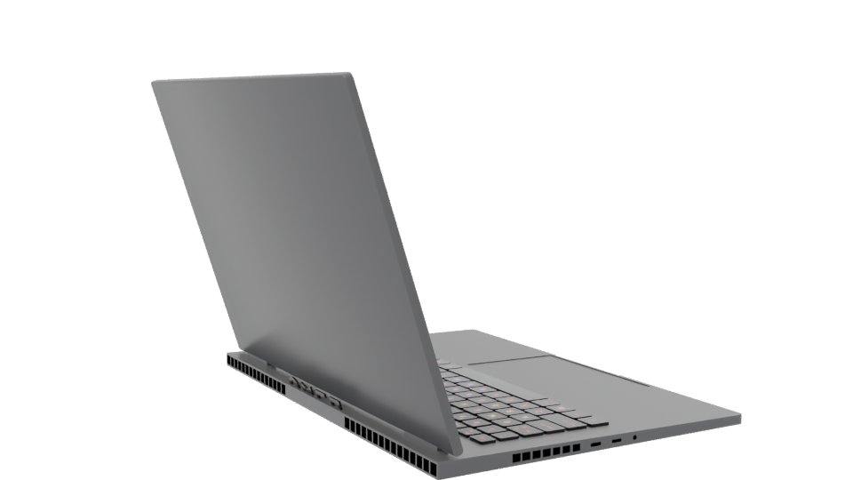 Sleek Gaming Laptop 3D Model - Professional 3D Model Render 7