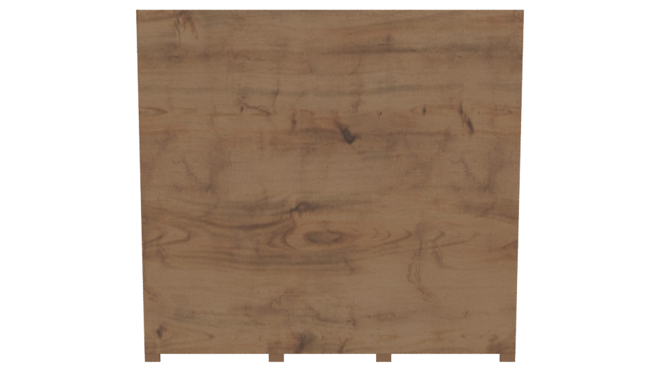 Contemporary Wooden Storage Cabinet 3D - Professional 3D Model Render 5