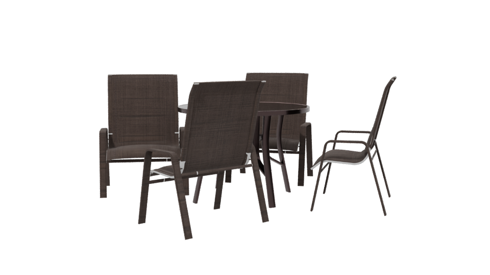 Stylish Outdoor Dining Set 3D - Professional 3D Model Render 13