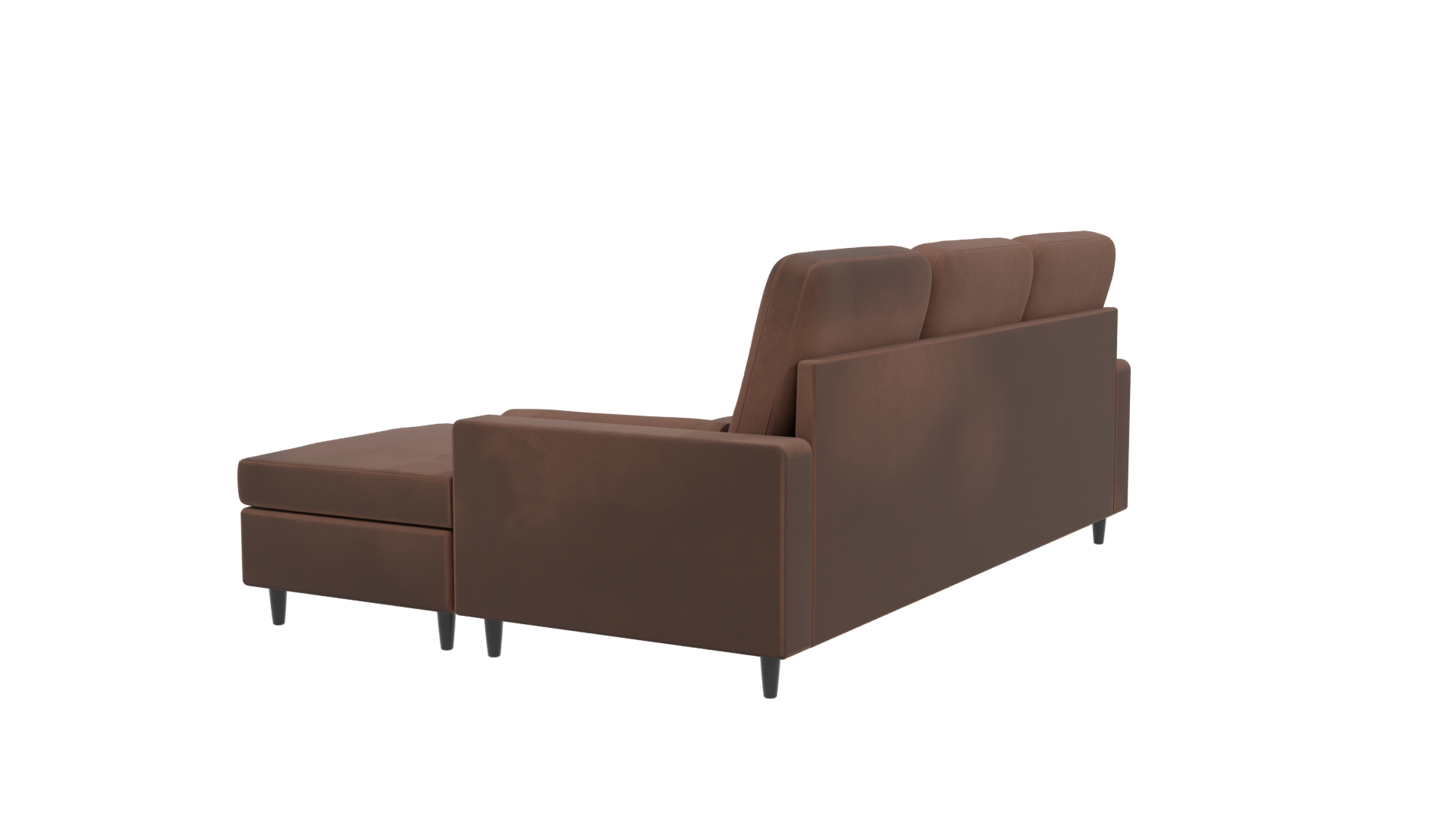 Contemporary Fabric Sectional Sofa 3D Model - Professional 3D Model Render 3