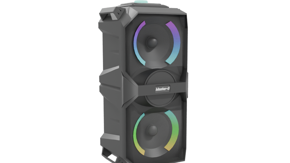 Dynamic RGB LED Speaker Tower 3D Model - Professional 3D Model Render 10
