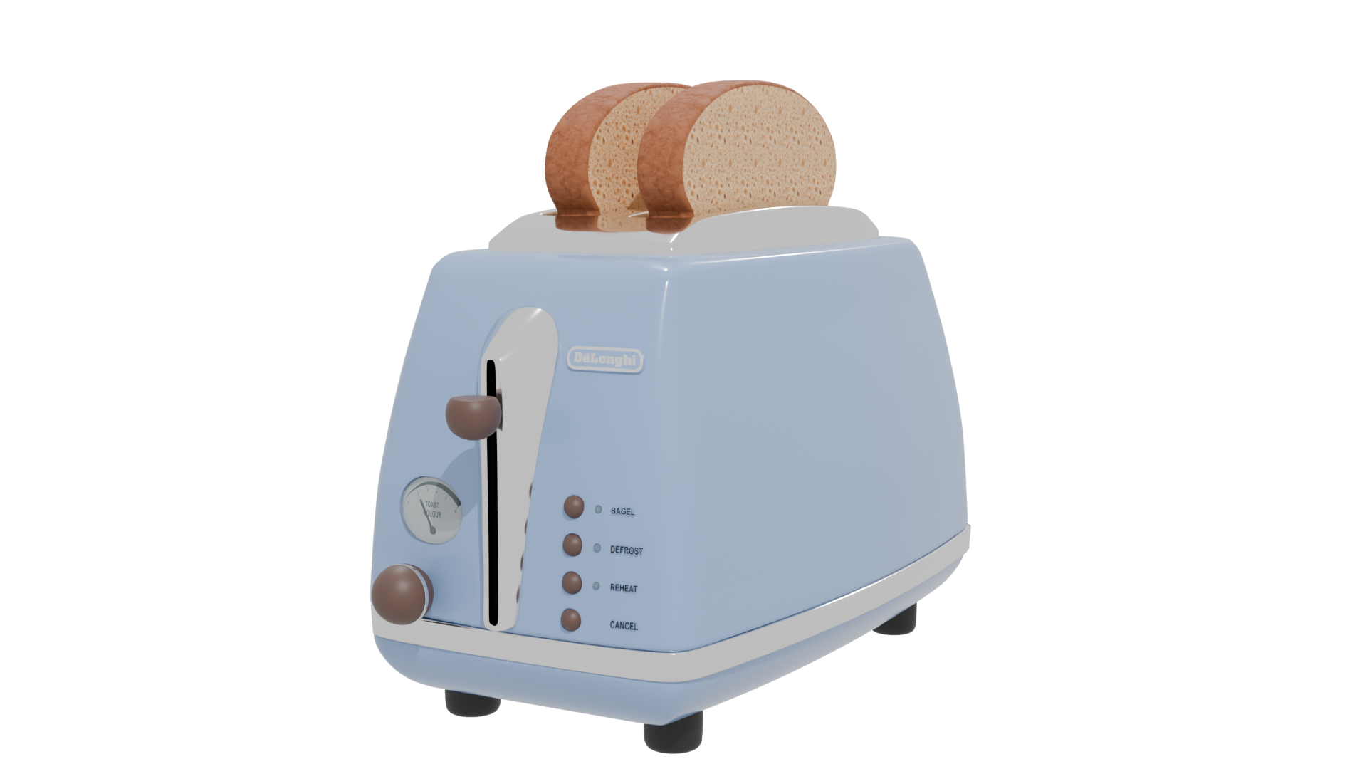 Stylish Vintage Toaster Model - Professional 3D Model Render 12