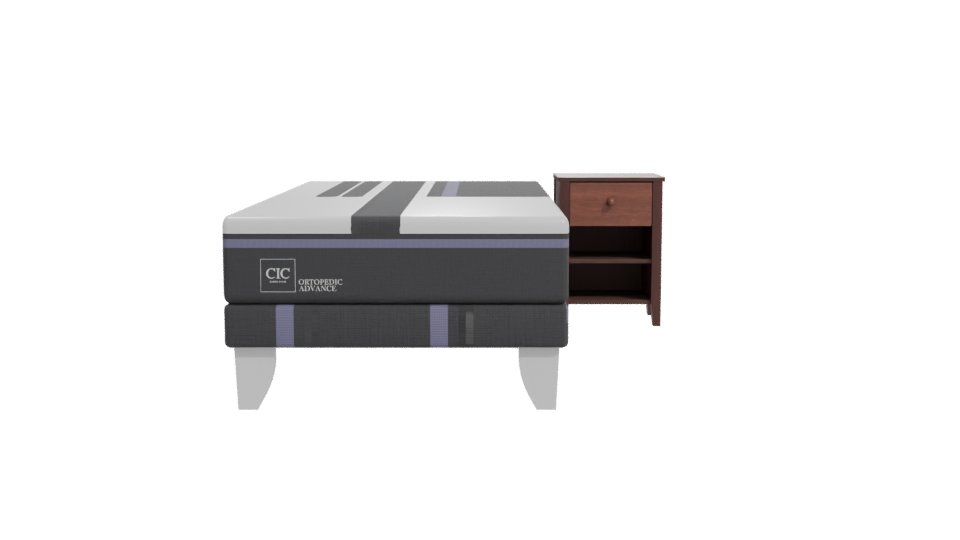 Stylish Bedroom Mattress Set 3D - Professional 3D Model Render 11