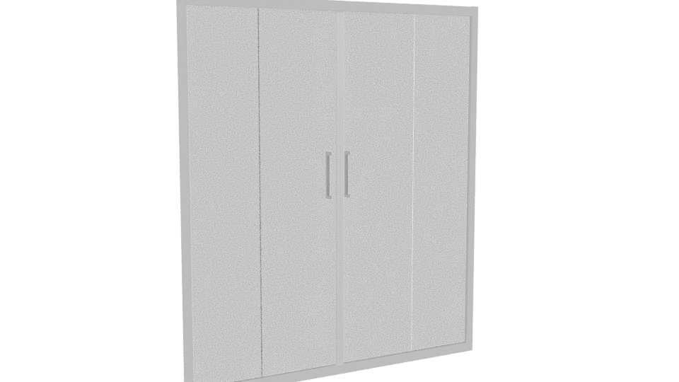 Sleek Glass Shower Door 3D Model - Professional 3D Model Render 4