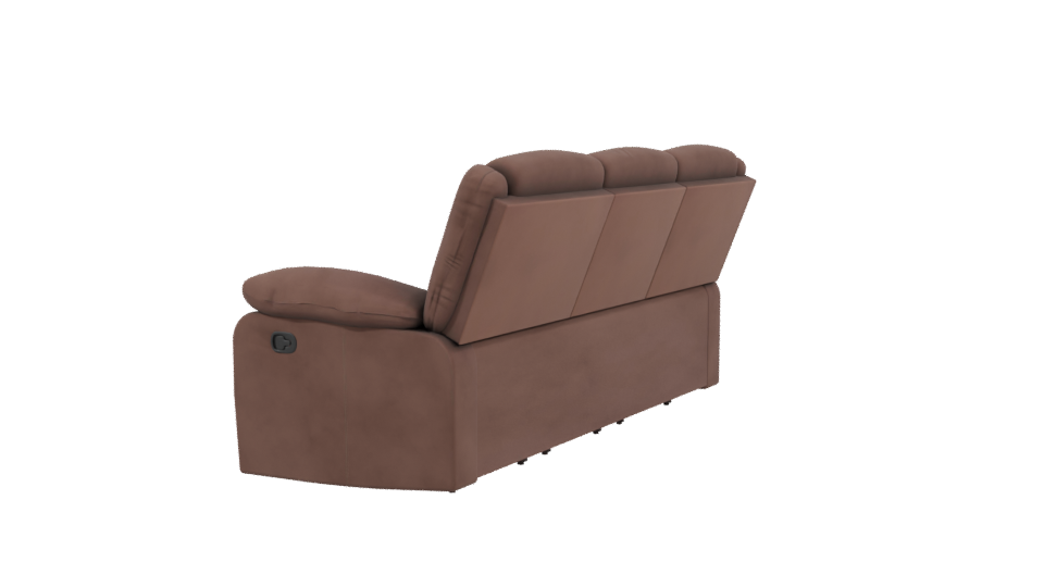 Stylish Brown Sofa 3D Model - Professional 3D Model Render 3