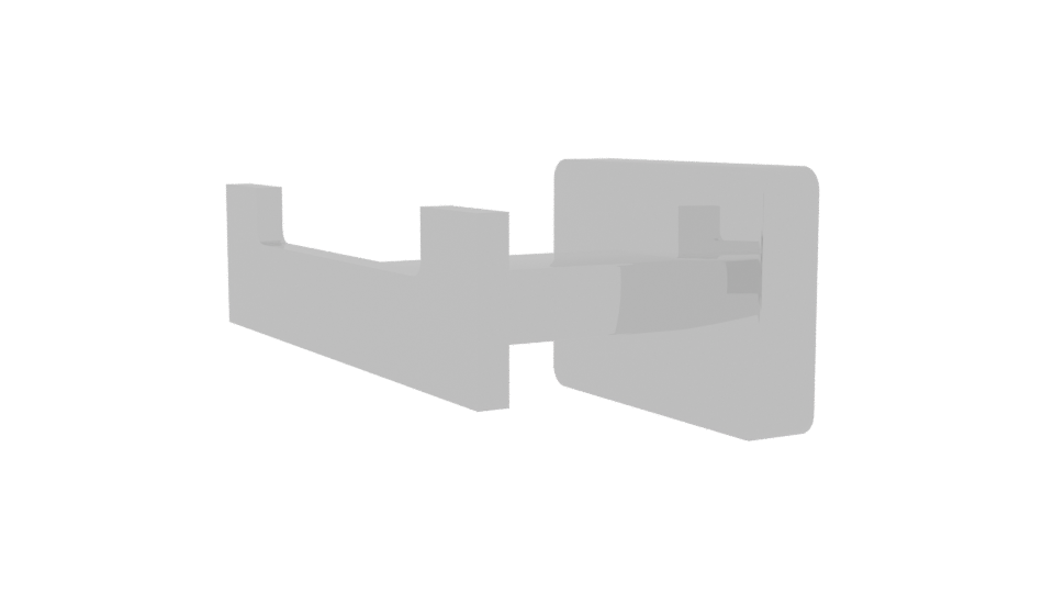 Stylized Metal Clip Holder Model - Professional 3D Model Render 13