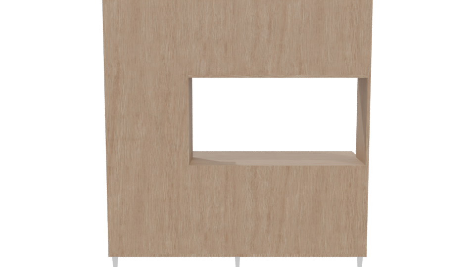 Modern Wooden Cabinet 3D Model - Professional 3D Model Render 5