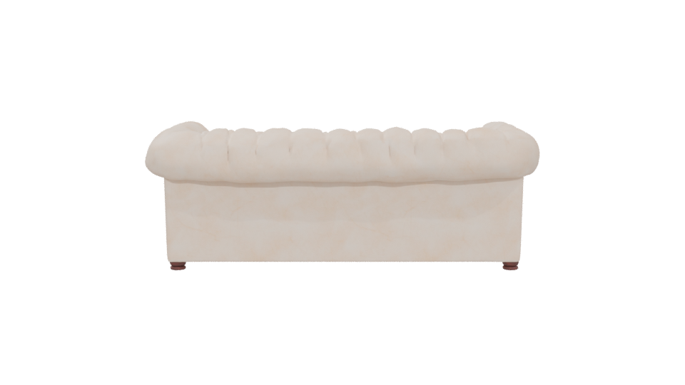 Elegant Chesterfield Sofa 3D Model - Professional 3D Model Render 5