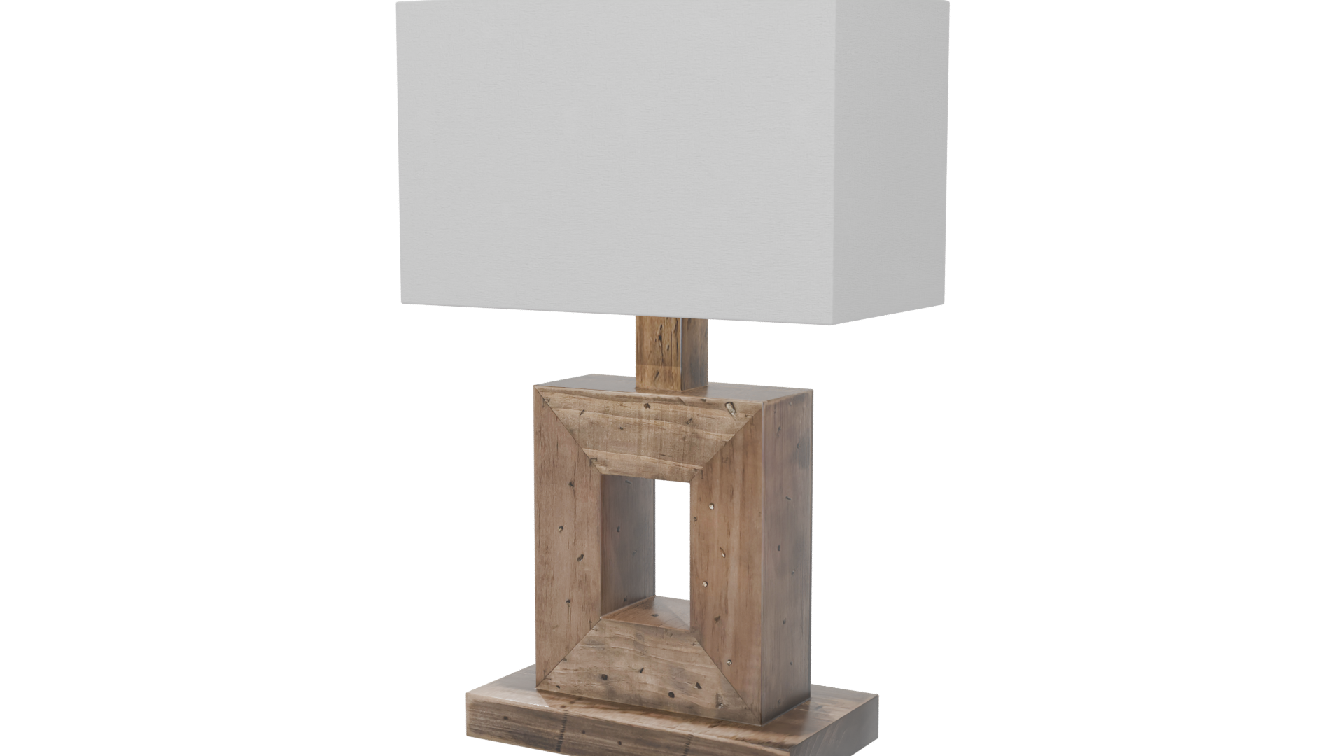 Stylish Wood Table Lamp - Professional 3D Model Render 6