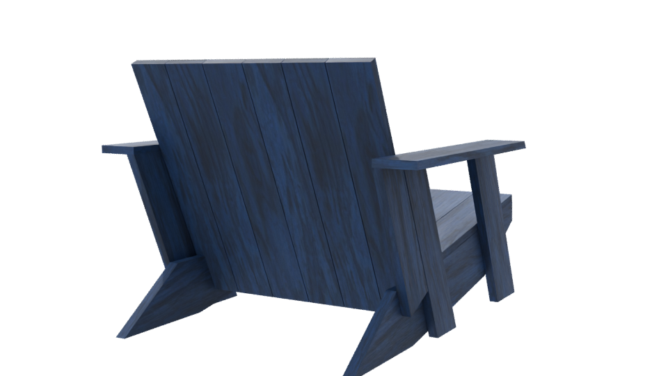 Stylish Outdoor Lounge Chair 3D - Professional 3D Model Render 6