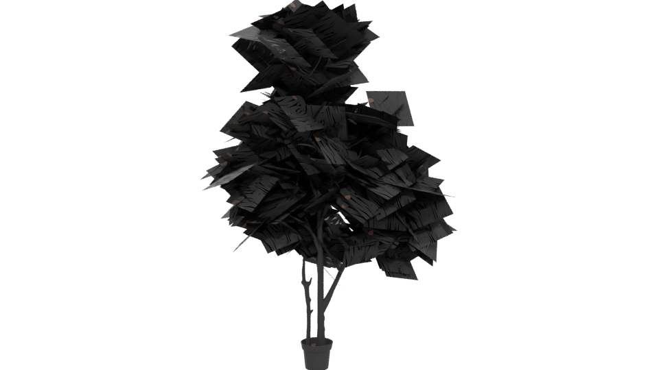 Realistic Potted Plant Model - Professional 3D Model Render 5