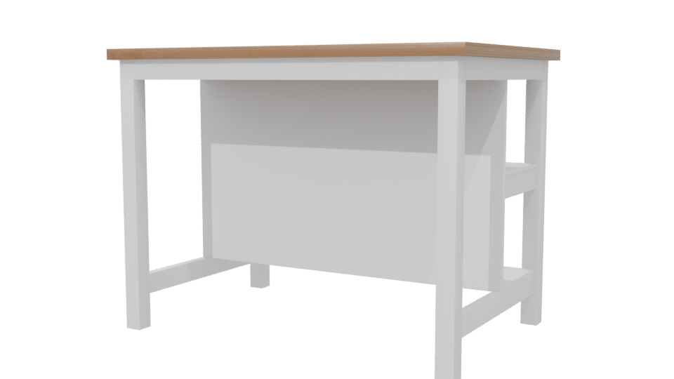 Isla Americana Dallas Blanca Table 3D - Professional 3D Model Render 6