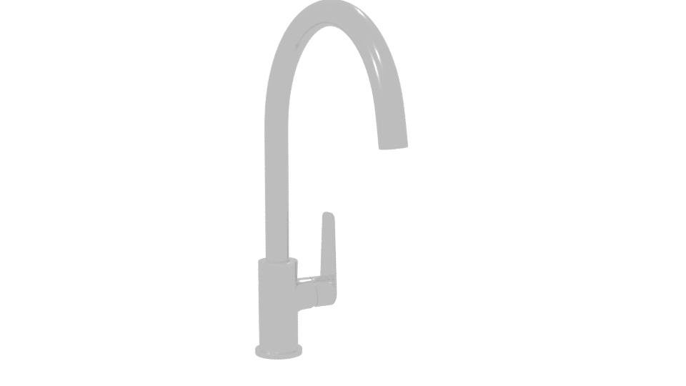 Sleek Modern Kitchen Faucet 3D Model - Professional 3D Model Render 7