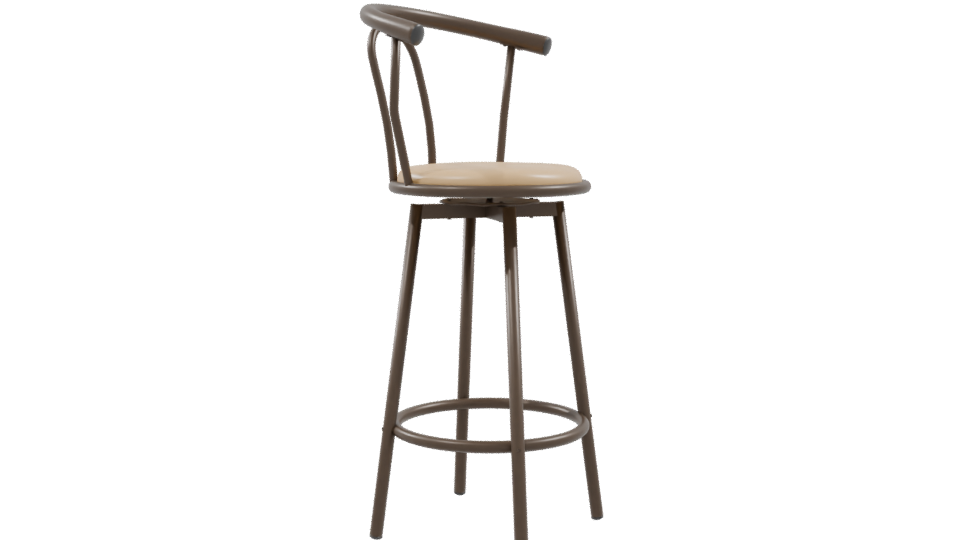 Stylish Barstool 3D Model - Professional 3D Model Render 9