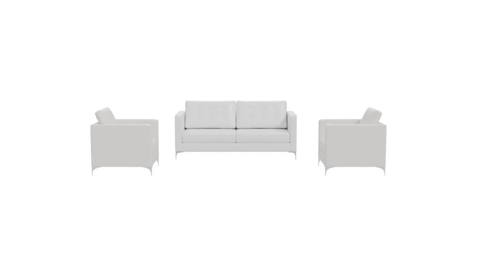 Stylish Minimalist Sofa Set 3D - Professional 3D Model Render 11