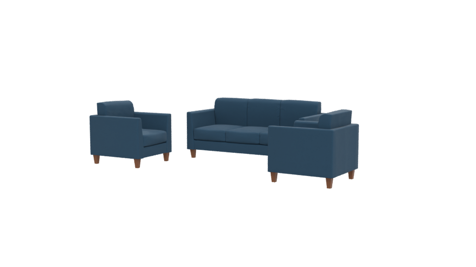 Stylish Modern Sofa Set 3D Model - Professional 3D Model Render 12