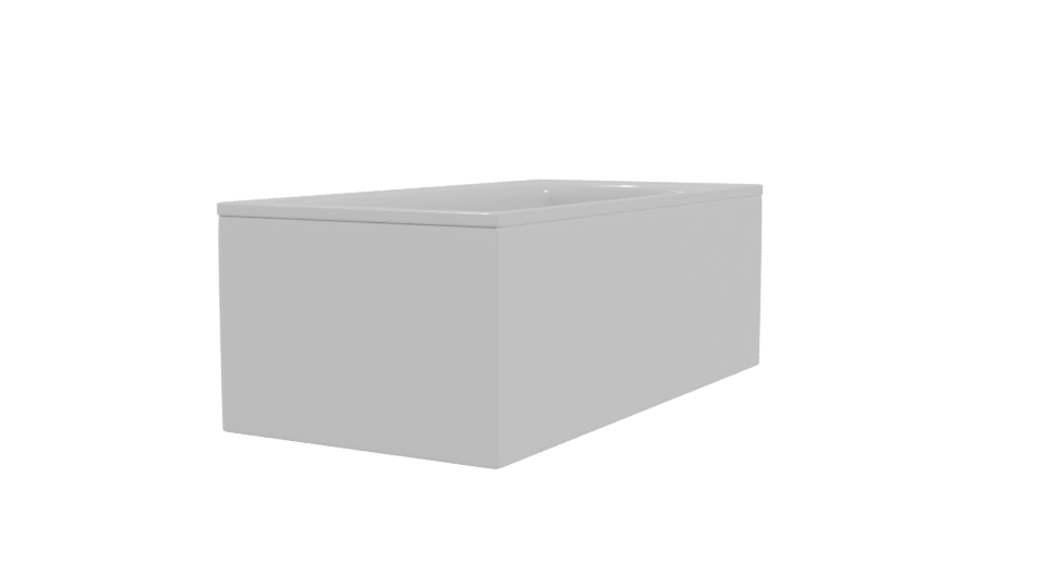 Sleek Modern Freestanding Bathtub - Professional 3D Model Render 3