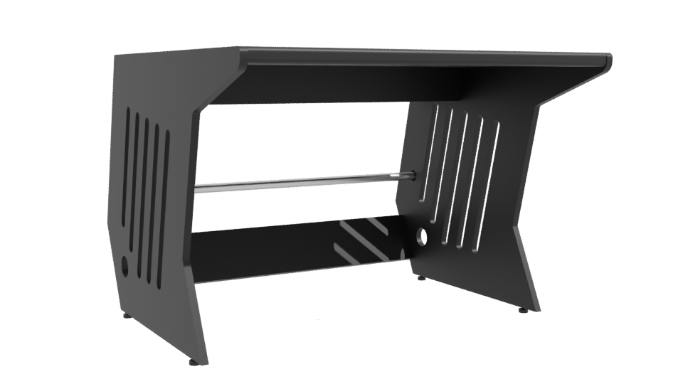 Sleek Modern Office Desk 3D - Professional 3D Model Render 10