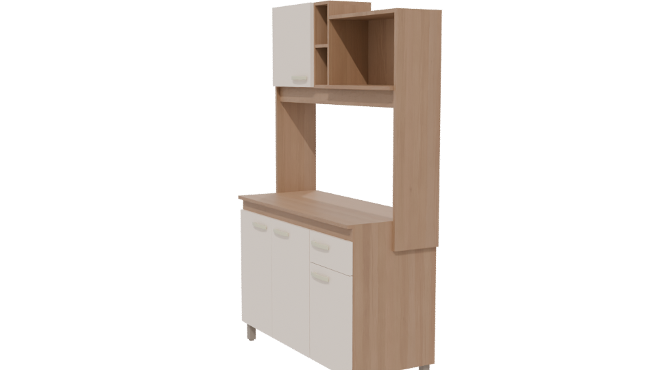 Stylish Kitchen Cabinet 3D Model - Professional 3D Model Render 13