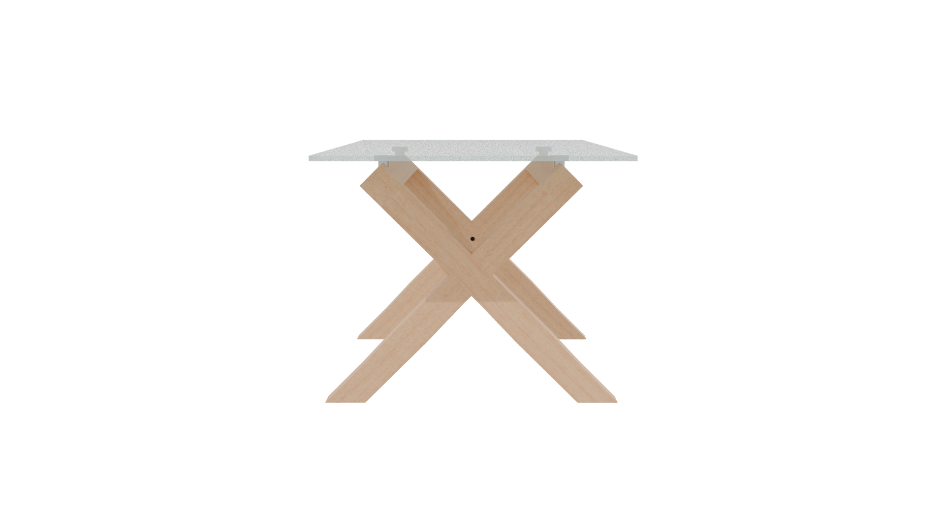 Stylish Glass Top Dining Table - Professional 3D Model Render 2