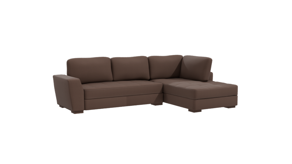 Elegant Modern Sectional Sofa 3D Model - Professional 3D Model Render 10