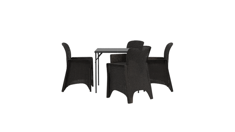 Outdoor Dining Table Set 3D - Professional 3D Model Render 2