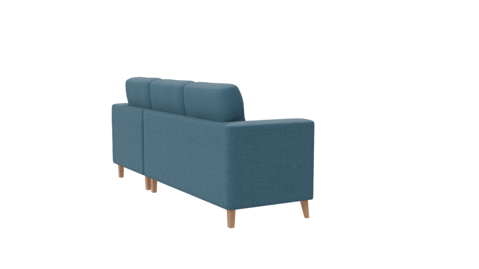 Modern Fabric Sectional Sofa 3D Model - Professional 3D Model Render 7