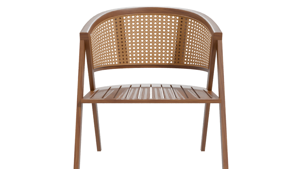 Contemporary Wooden Dining Chair 3D Model - Professional 3D Model Render 11