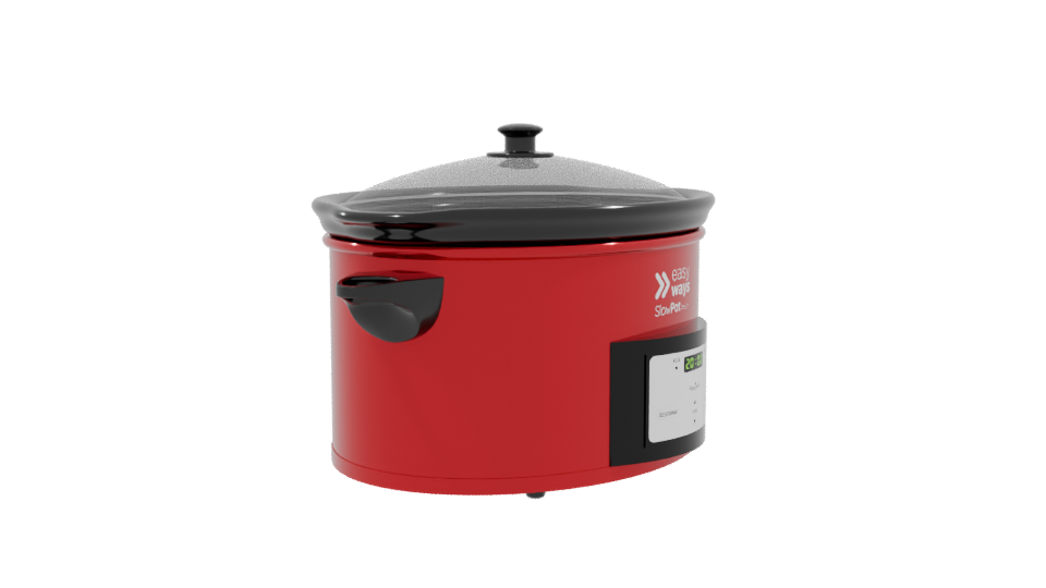 Slow Cooker Kitchen Appliance 3D - Professional 3D Model Render 9