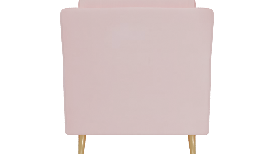 Stylish Pink Accent Chair 3D - Professional 3D Model Render 5