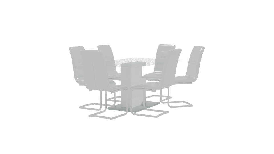Rectangular Dining Table 3D Model - Professional 3D Model Render 9