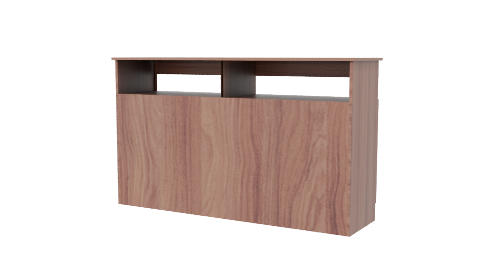 Polux Chocolate Wooden Cabinet 3D - Professional 3D Model Render 6