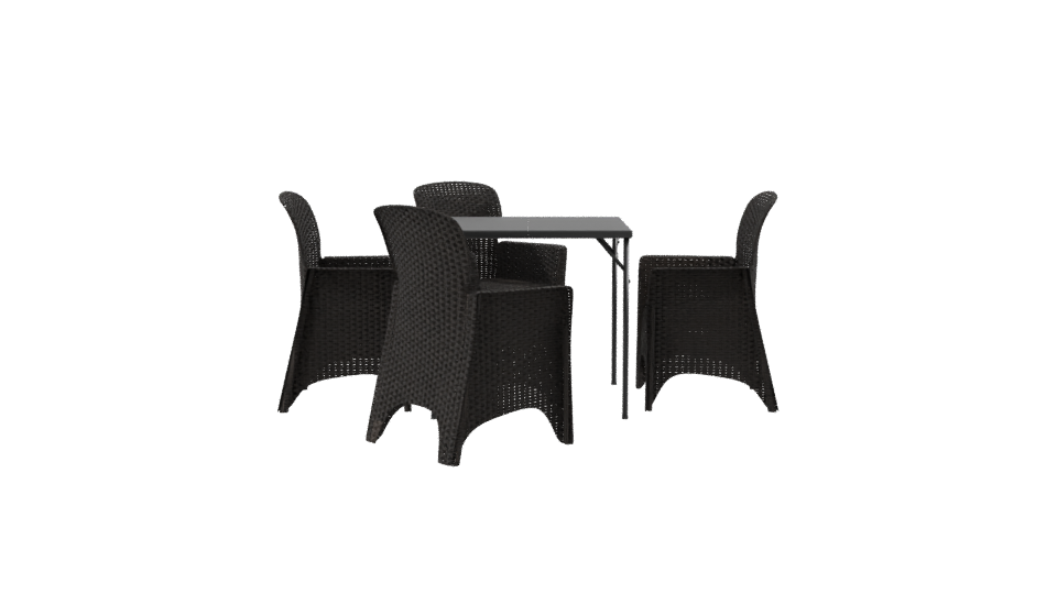 Outdoor Dining Table Set 3D - Professional 3D Model Render 8