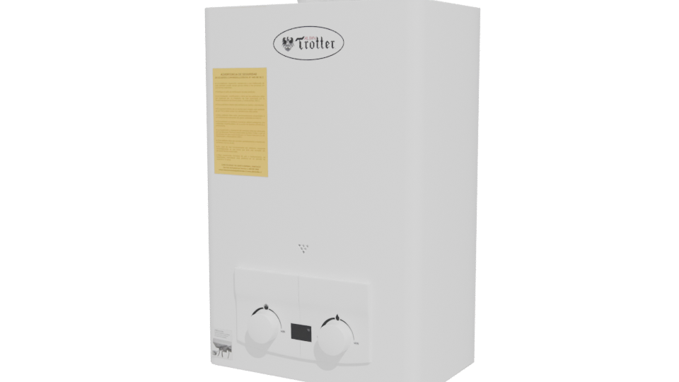 Calefont Gas Water Heater 3D - Professional 3D Model Render 12